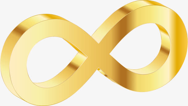 金属光泽的数字八免抠