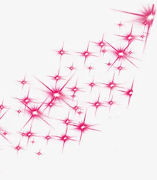 红色光晕光点卡通海报活动效果免抠