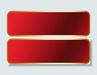 红色矩形背景标题边框免抠