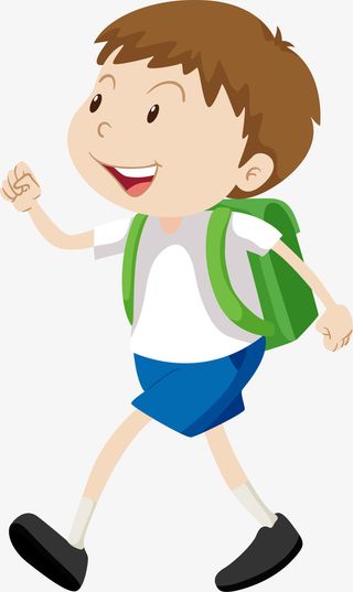 中小学生开学日小学生免抠