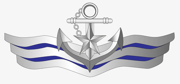 海军胸标AI矢量图免抠