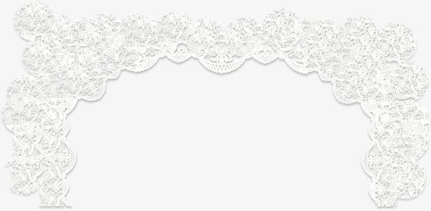 白色浪漫婚礼花门免抠