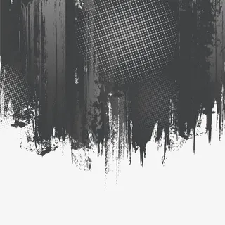 水墨底纹 黑色水墨免抠