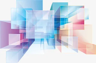 多彩矩形背景素材
