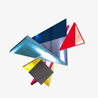 矢量3D立体几何图形图形素材免抠