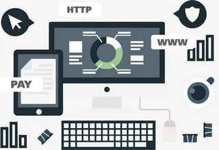 白领工作办公桌免抠