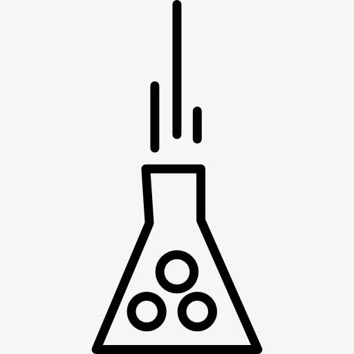 化学实验与化学反应有气泡图标免抠