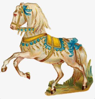 马戏团油画素材免抠