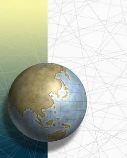 地球与线条背景高清