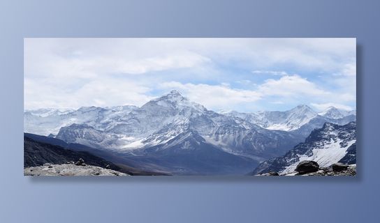 唯美西岭雪山山峰风景海报背景图高清