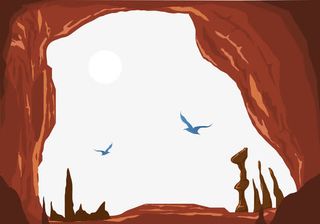 山谷外的动物免抠