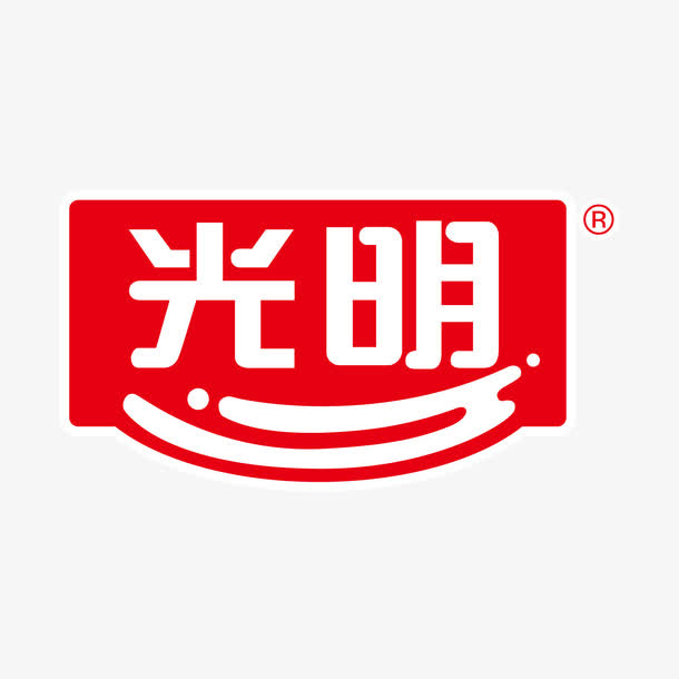 红色光明logo标识免抠