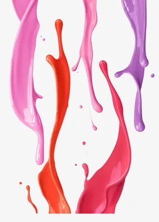 各种颜色水彩免抠