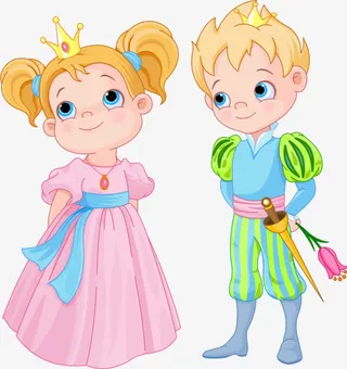 2017卡通公主与王子免抠
