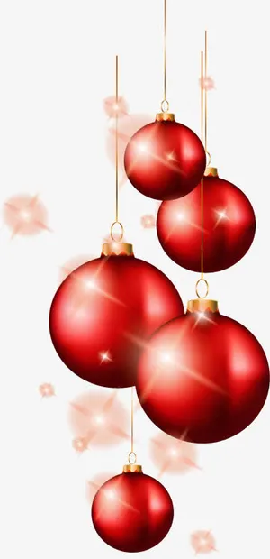 矢量红色吊灯素材免抠