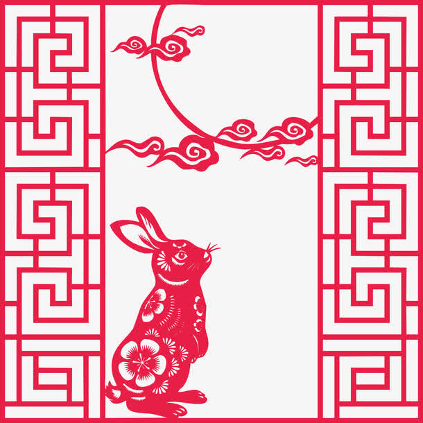 中秋传统边框免抠