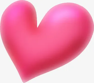 七夕红色爱心形状效果设计免抠