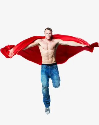 健身肌肉教练免抠