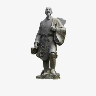 中国李时珍雕像素材免抠
