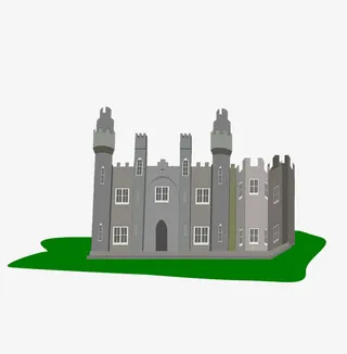 卡通版的城堡免抠