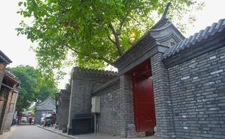 老北京古建筑胡同免抠