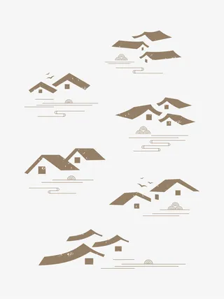 江南房屋祥云免抠