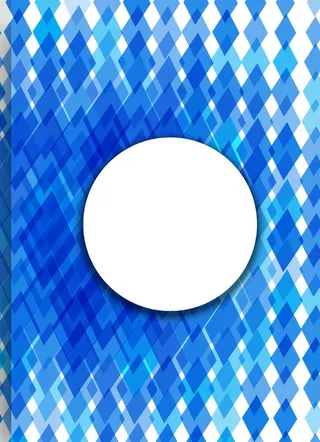 水晶形几何邀请卡蓝色矢量背景高清