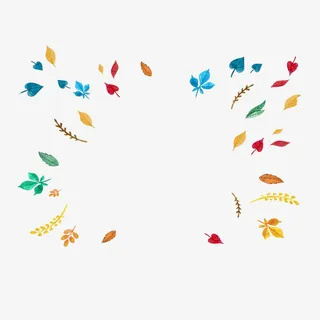 水彩秋叶落叶矢量免抠
