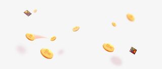 金币漂浮元素免抠