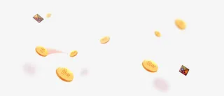 金币漂浮元素免抠