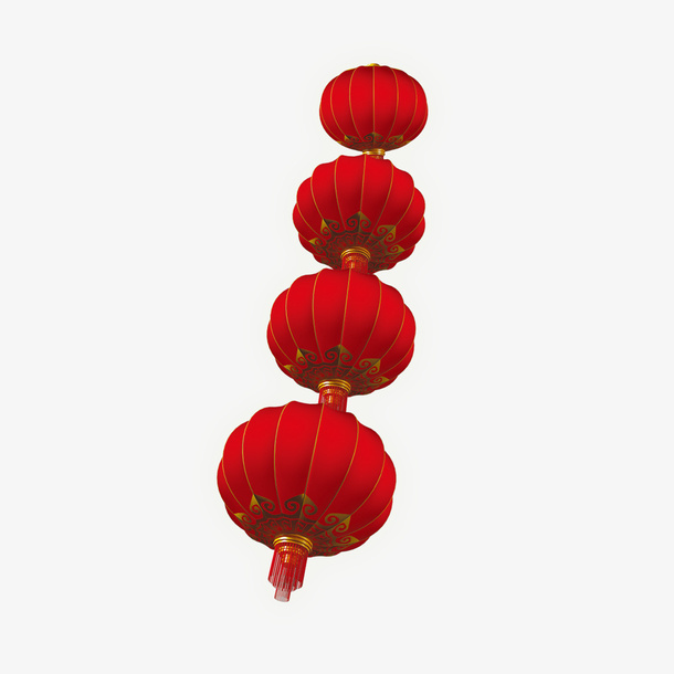 一串灯笼免抠