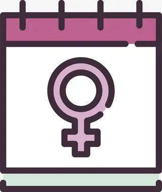 女性生理期免抠图标元素