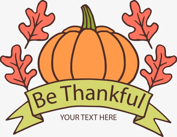 手绘南瓜万圣节LOGO免抠