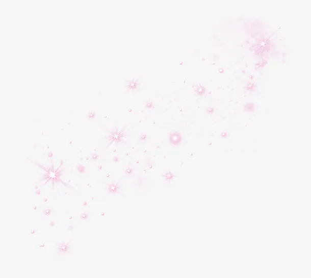 粉色星光光效效果元素免抠