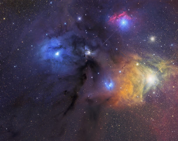 天蝎座星空景观图片免抠