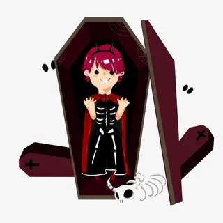 万圣节邪恶魔法师免抠