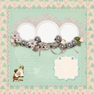 三个链接相框免抠