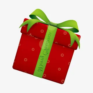 红色礼盒装饰图案免抠