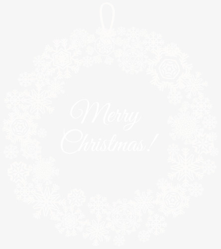 美丽的圣诞雪花免抠