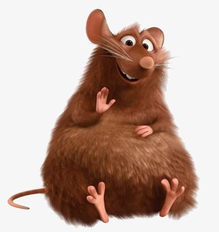 一只卡通的老鼠免抠