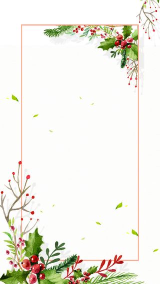 简约春色红花绿叶H5背景高清