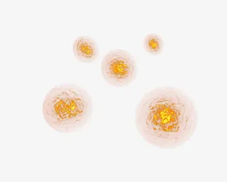 特效创意图片 黄色虚幻气泡免抠