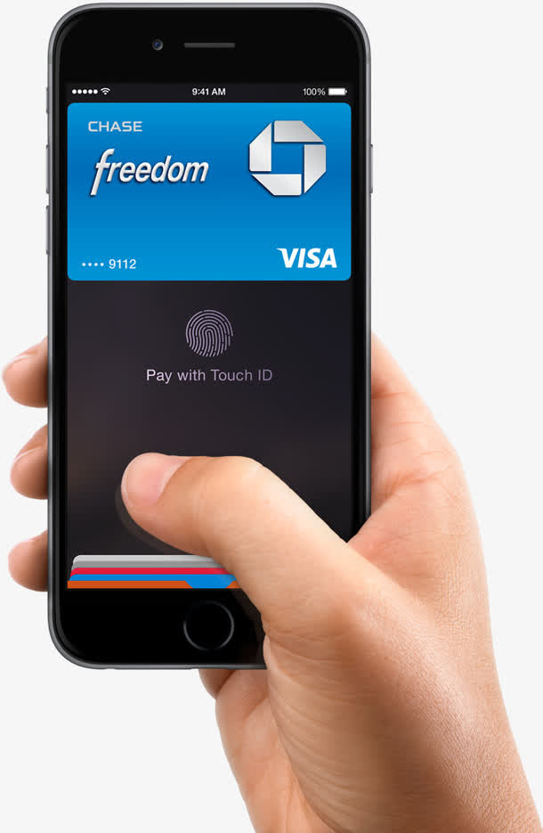 iphone6黑色外壳手拿手机免抠