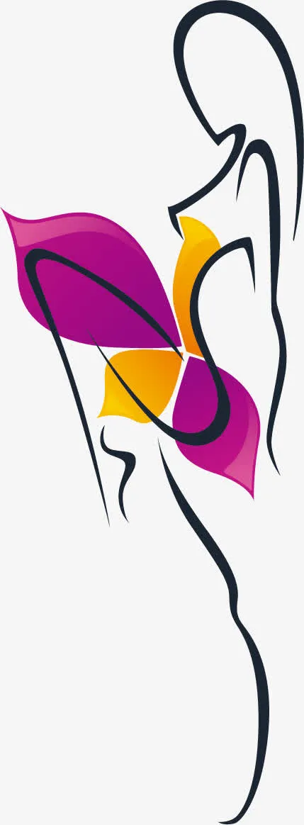 手绘女性矢量素材免抠