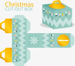 礼品包装盒免抠