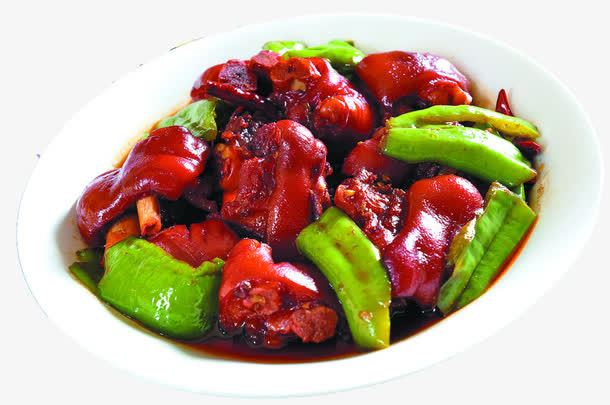 尖椒烧猪脚免抠