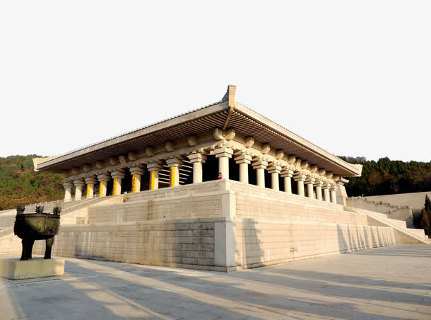 帝王陵建筑一角摄影免抠
