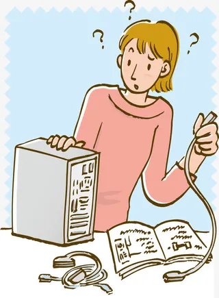 组装电脑矢量免抠