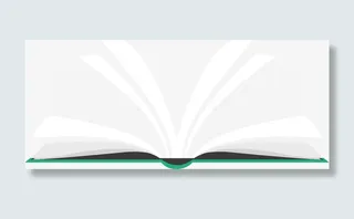 开学季翻开的书本免抠