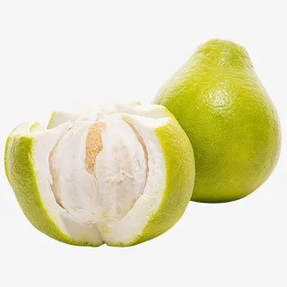 剥开的沙田柚免抠